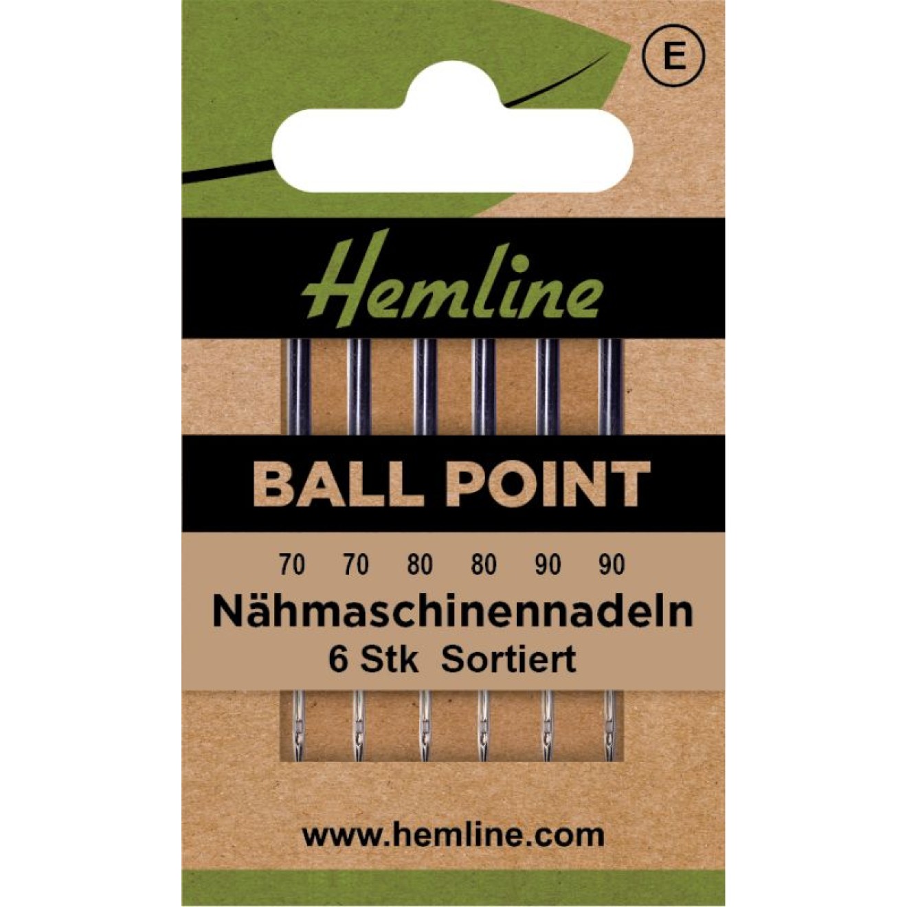 Nähmaschinennadeln Ballpoint/Jersey Sortiert 6 Stück