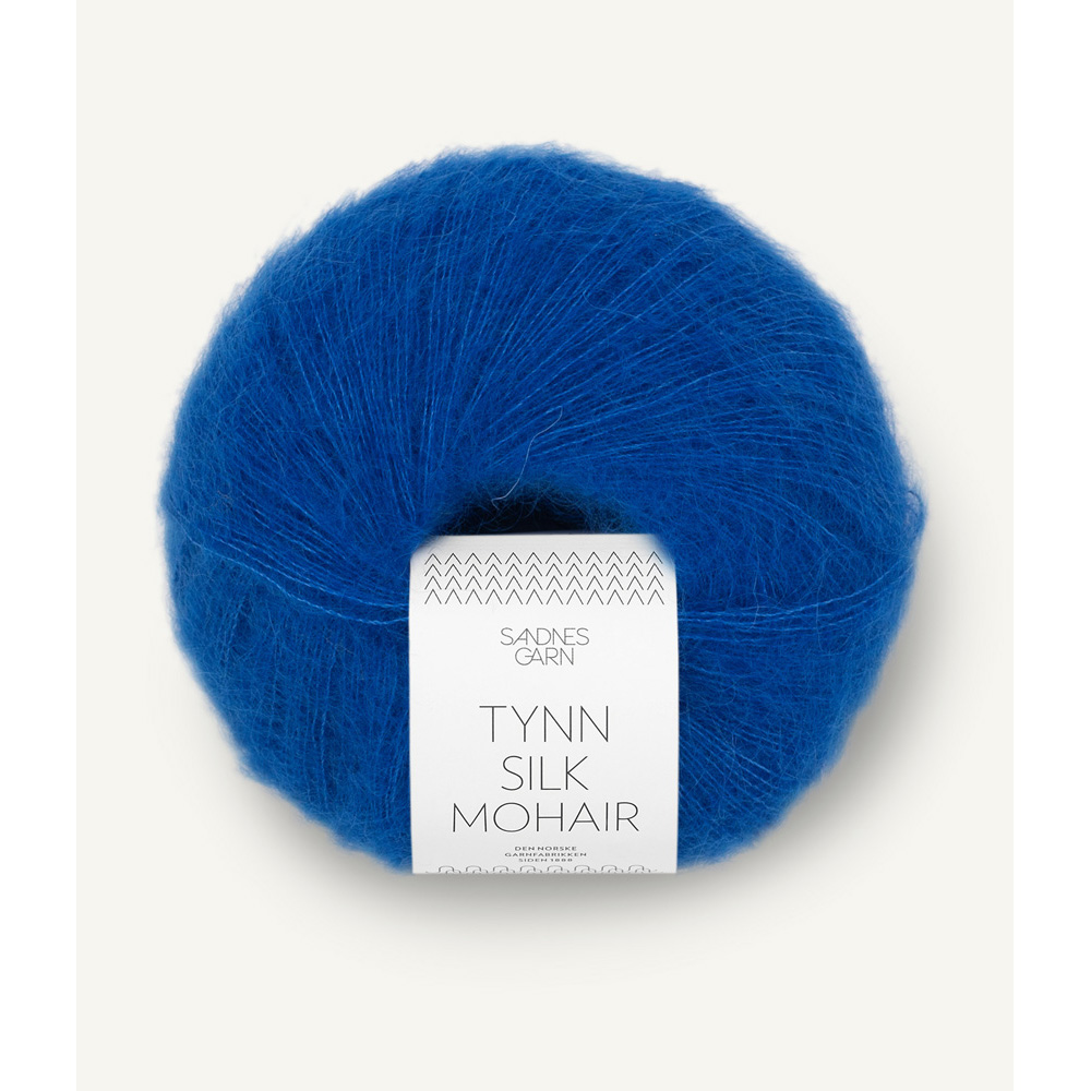 Wolle Sandnes Garn jolly blue Tynn Silk Mohair  212m 25g
