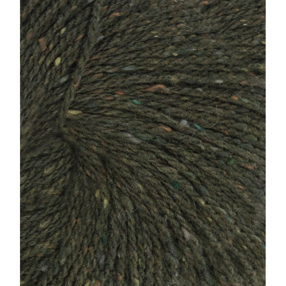 Wolle Sandnes Garn olivengronn Tweed recycled 175m 50g