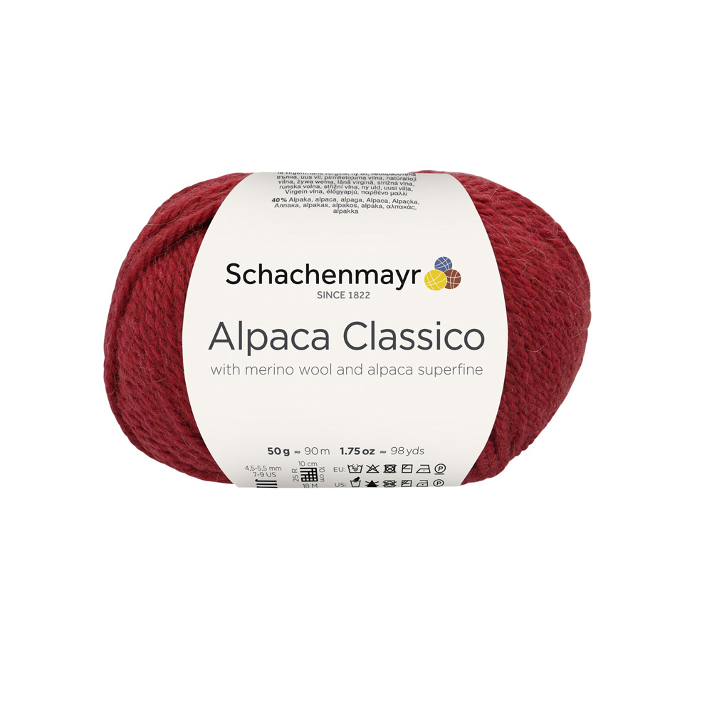Wolle Schachenmayr himbeer Alpaca Classico 90m 50g