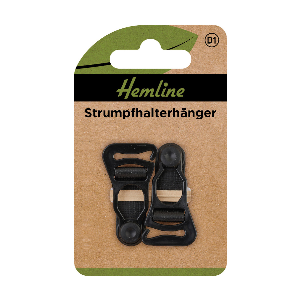 Strumpfhalterhänger schwarz 2 St