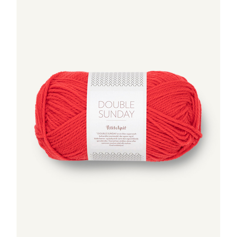 Wolle Sandnes Garn poppy Double Sunday by PetiteKnit 108m 50g