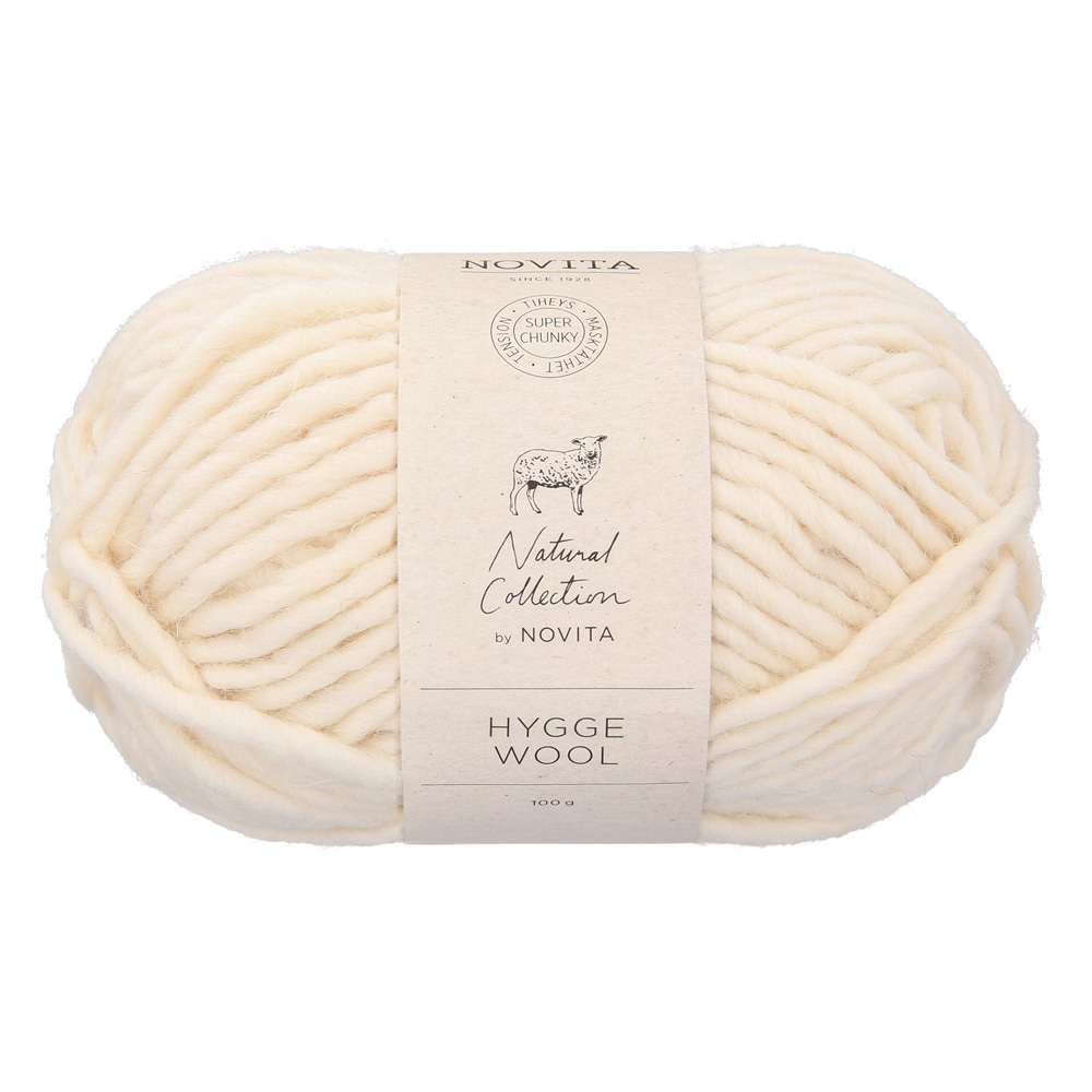 Wolle Novita Naturweiß Hygge Wool 60m 100g