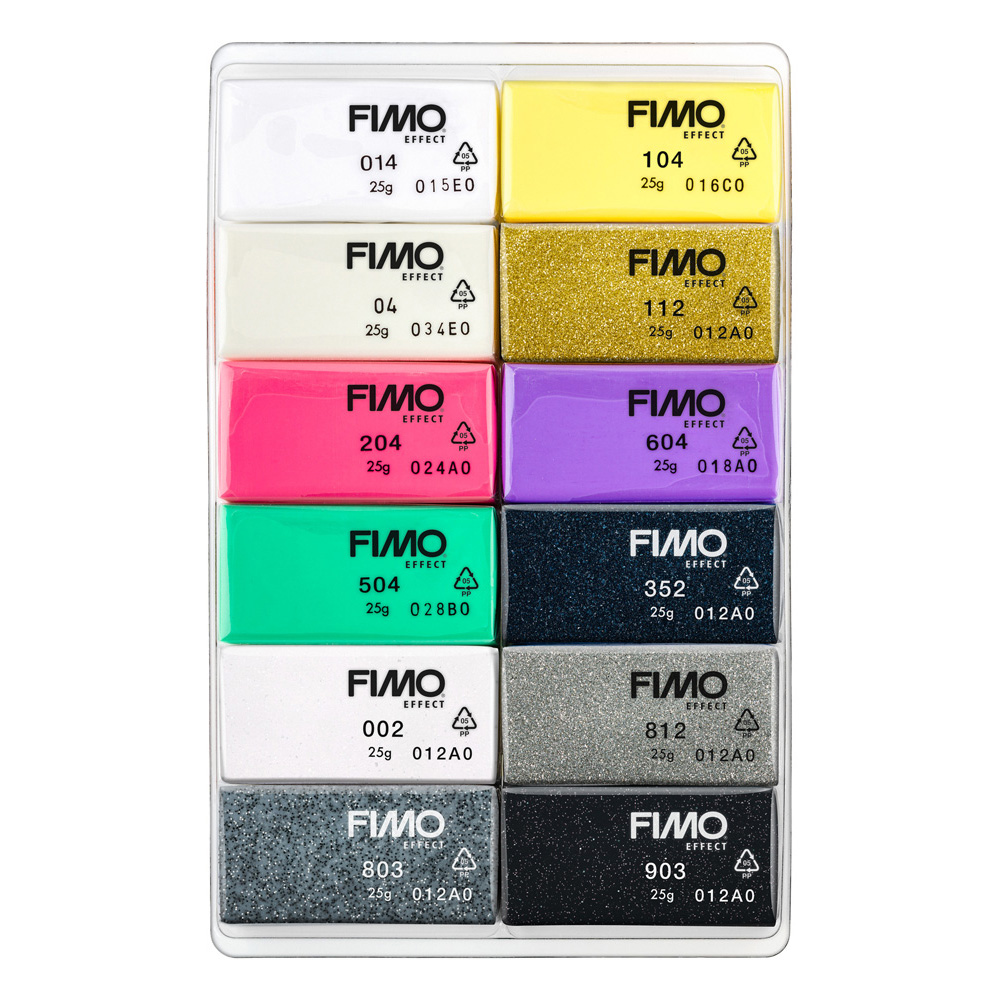 Modelliermasse-Set Fimo effect 12x25g