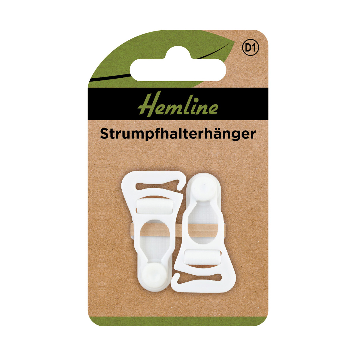 Strumpfhalterhänger weiß 2 St