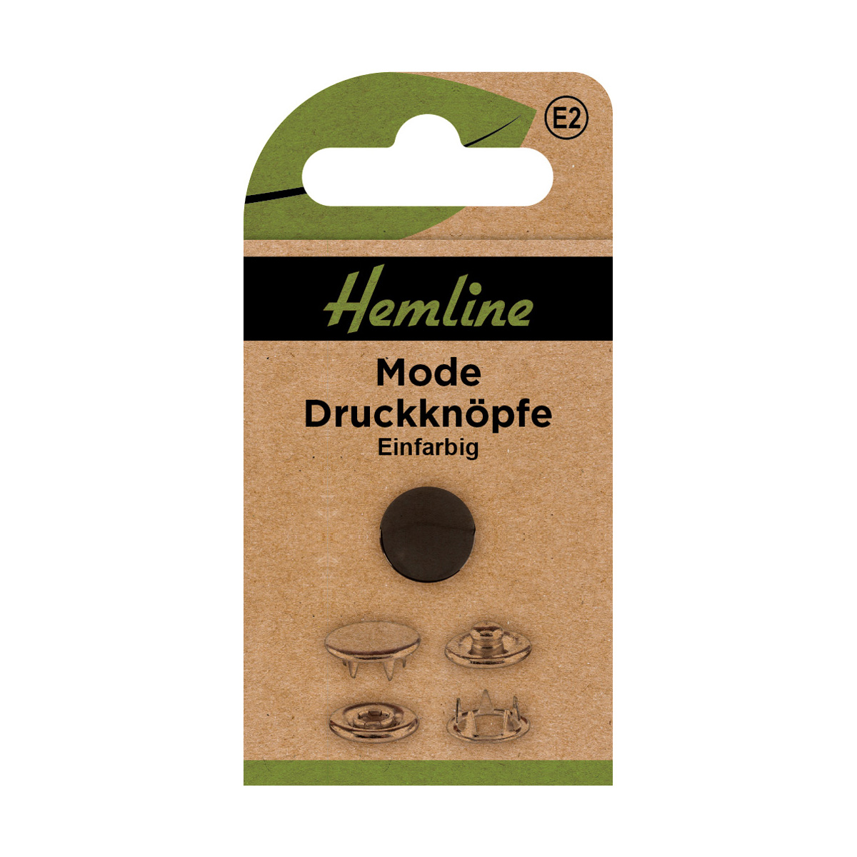 Druckknöpfe Mode 11 mm schwarz 8 St