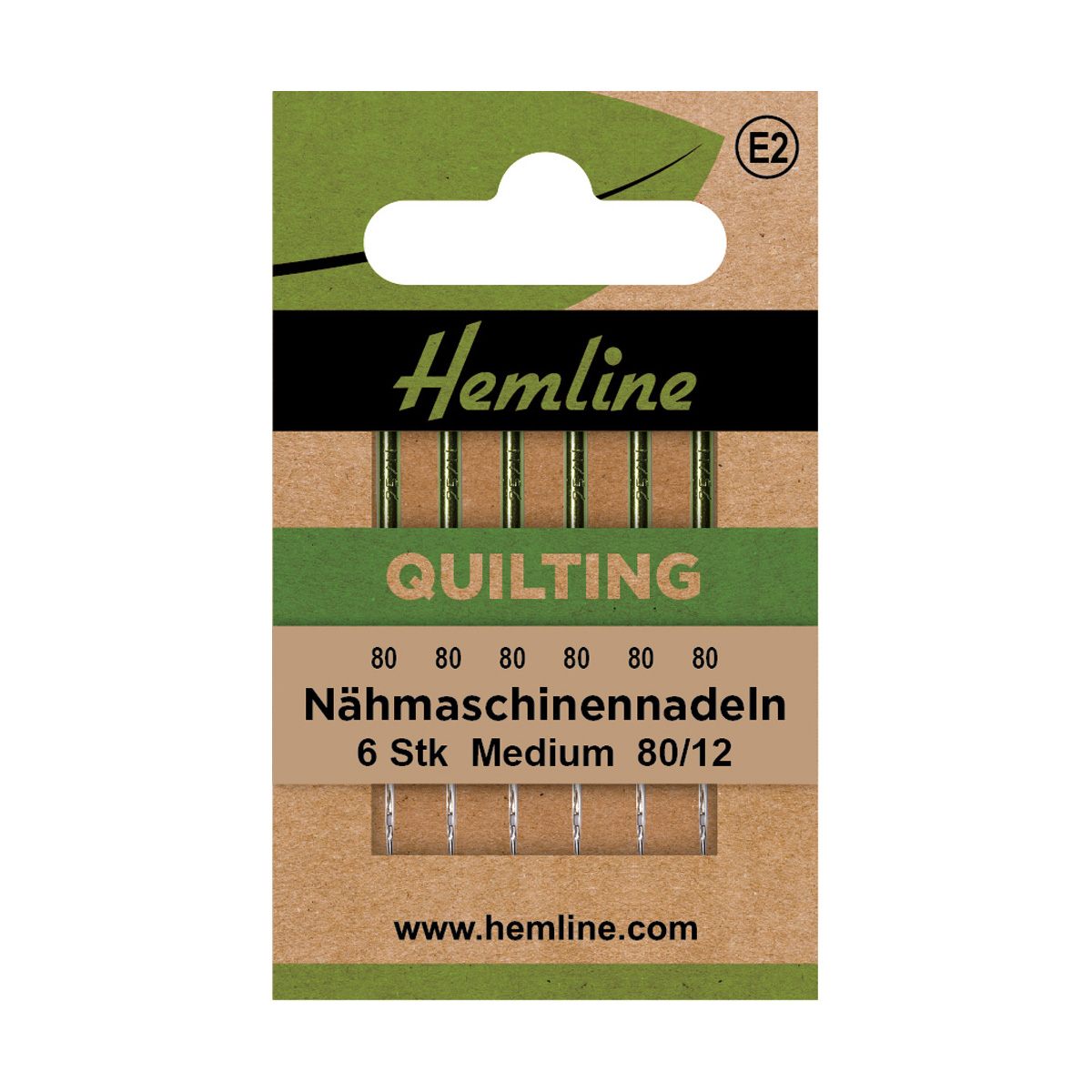 Nähmaschinennadeln Quilting Medium 80/12