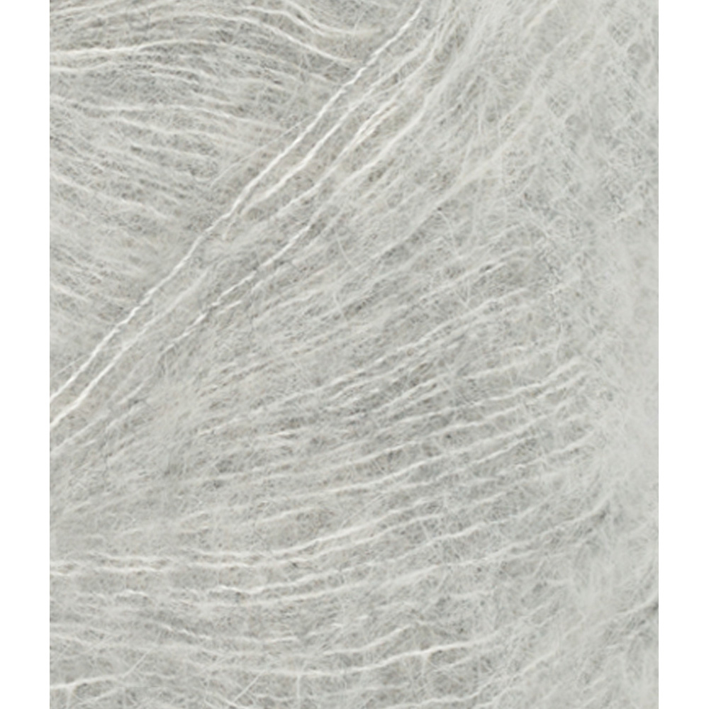 Wolle Sandnes Garn light grey mottled Tynn Silk Mohair  212m 25g