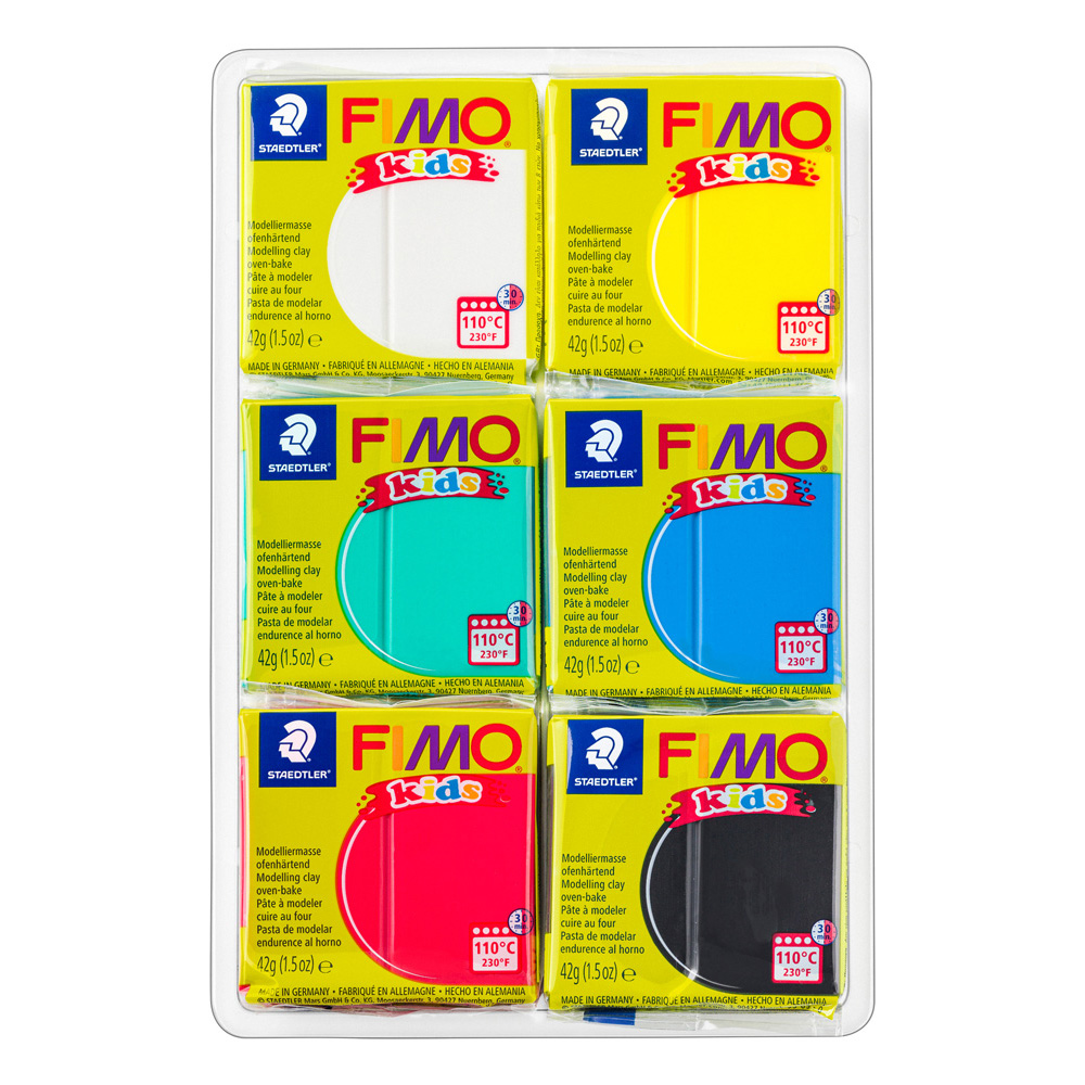 Modelliermasse-Set Fimo kids 6x42g Basic
