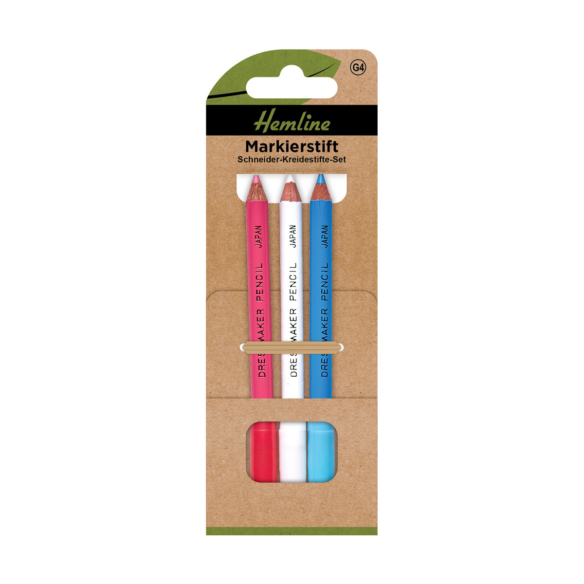 Markierstift pink, weiß,blau 3 St