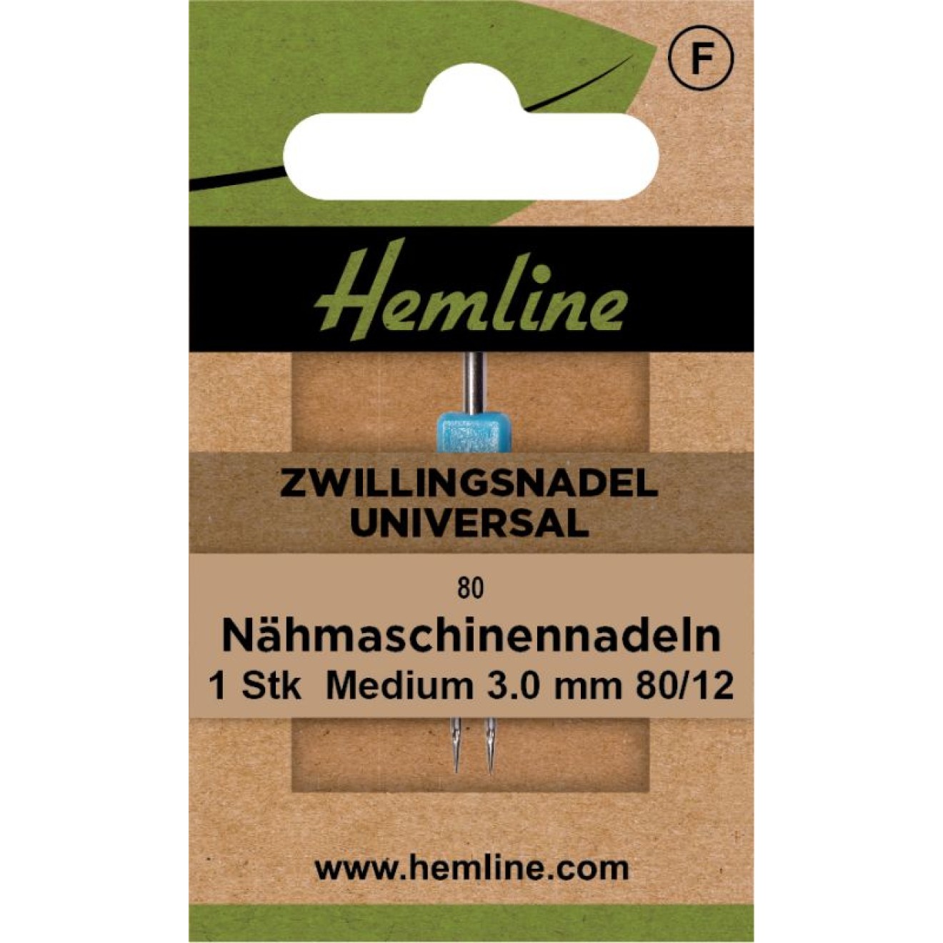 Nähmaschinennadeln Zwillingsnadel Universal Medium 3.00 80/12