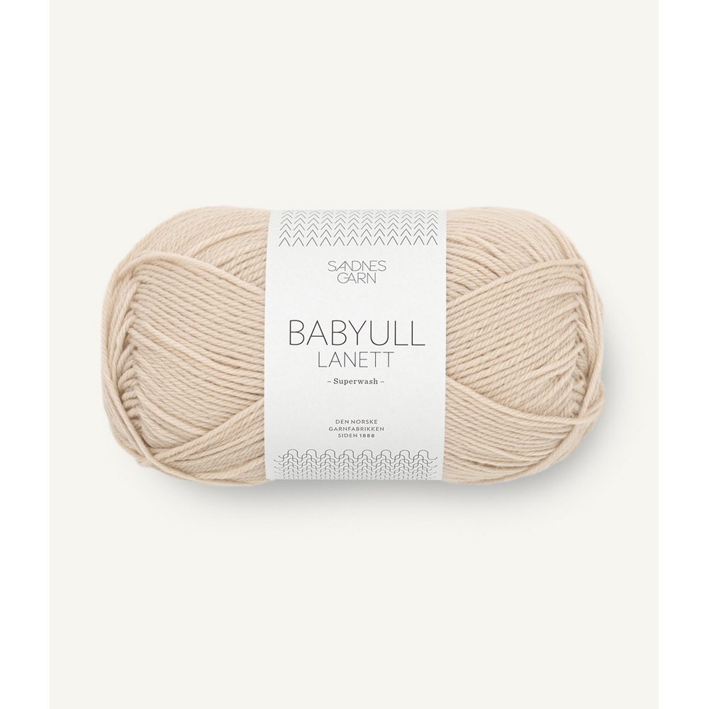 Wolle Sandnes Garn marsipan Babyull Lanett 175m 50g