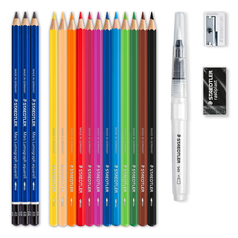 Aquarellstift-Set gemischt