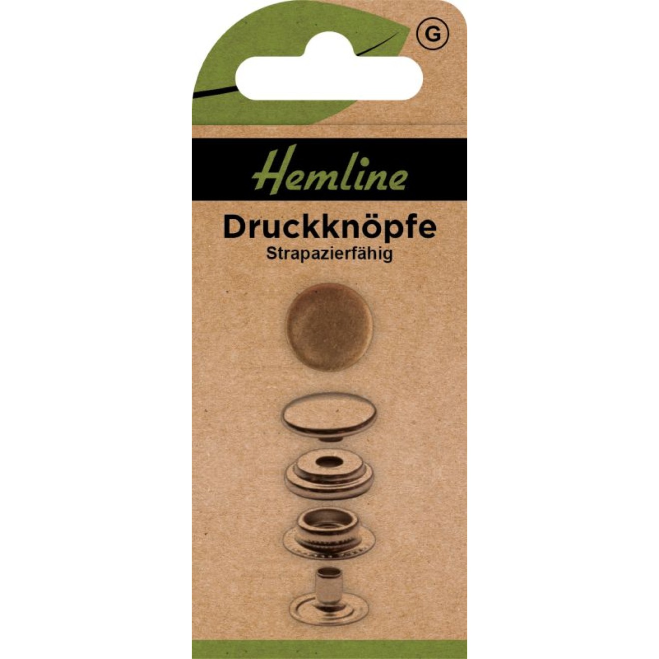 Druckknöpfe 15 mm Silber 12 St
