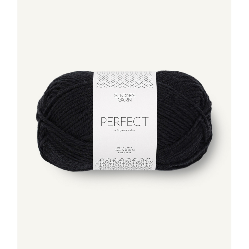 Wolle Sandnes Garn black Perfect 100m 50g