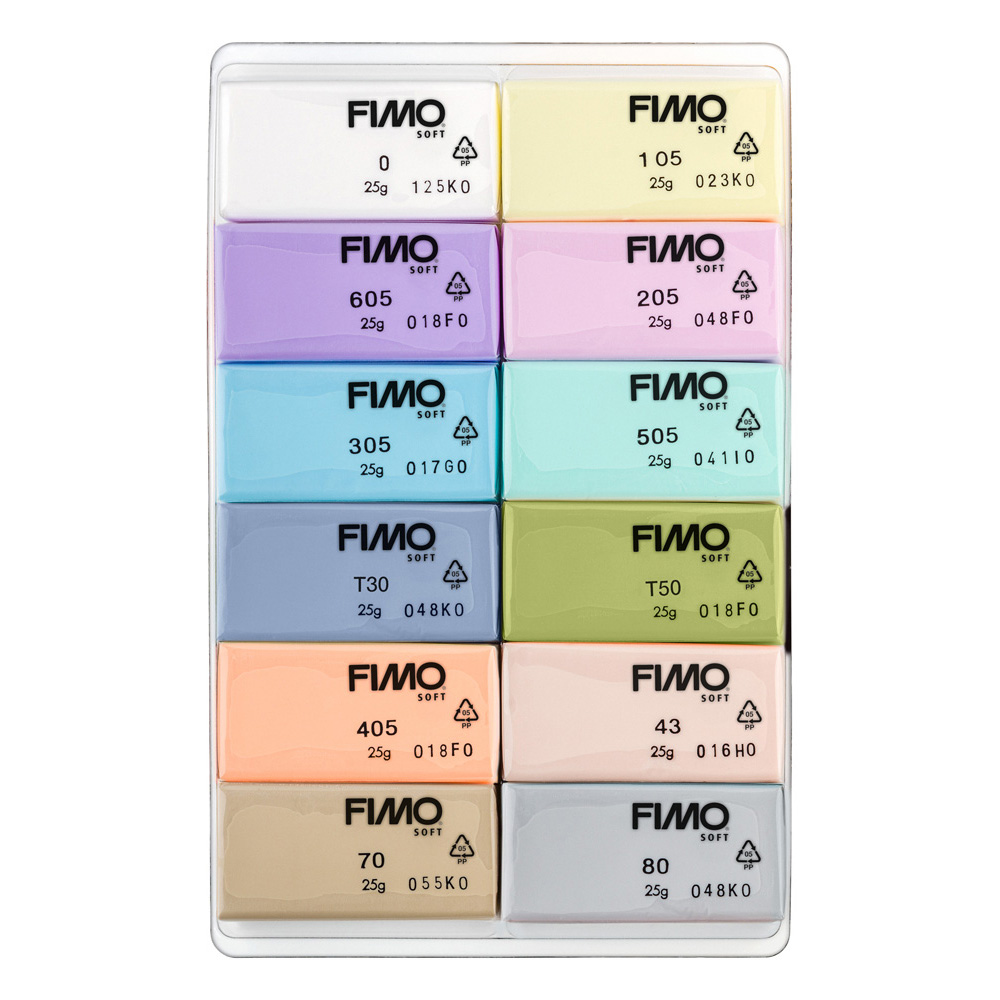 Modelliermasse-Set Fimo soft 12x25g Pastel Colours