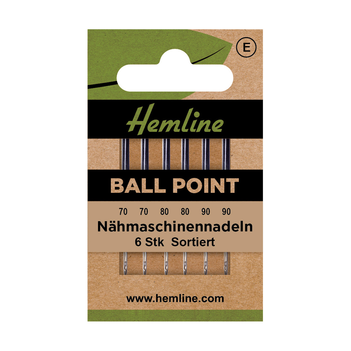 Nähmaschinennadeln Ballpoint/Jersey Sortiert 6 Stück