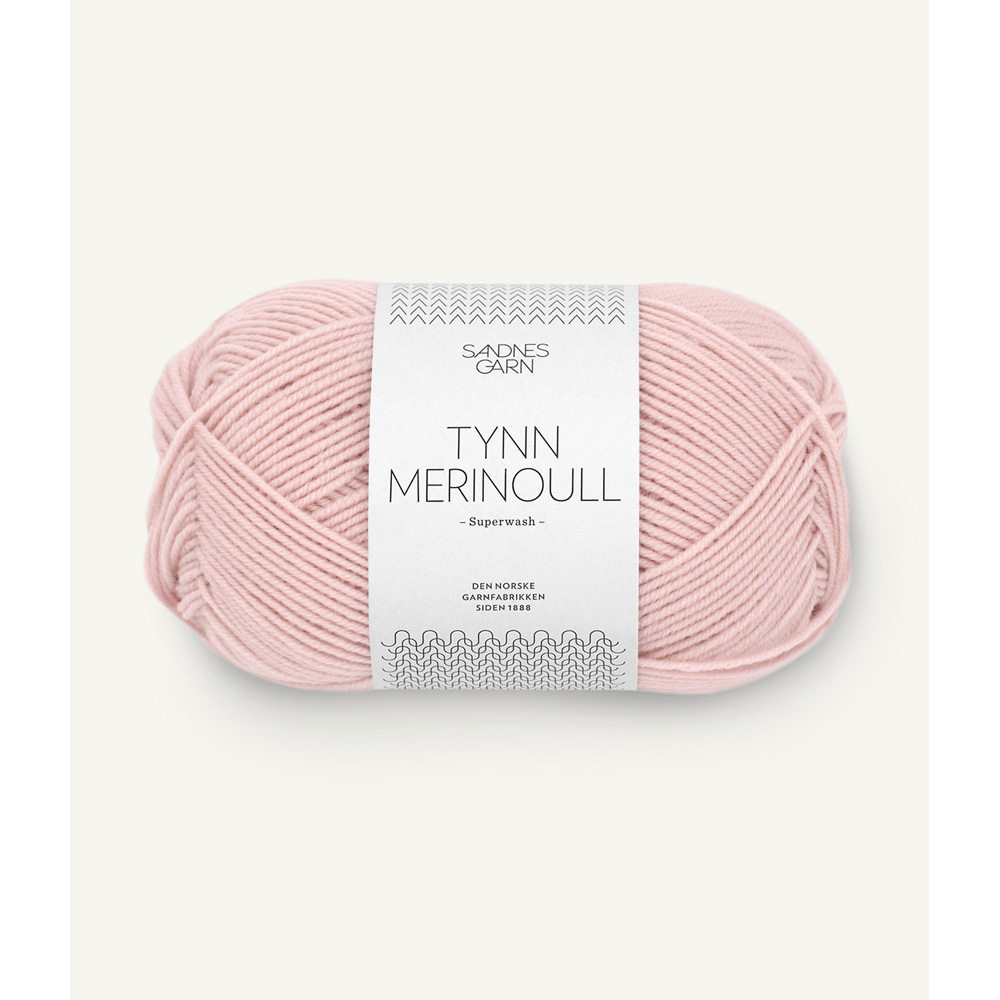 Wolle Sandnes Garn powder pink Tynn Merinoull 175m 50g