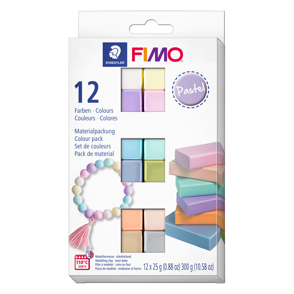 Modelliermasse-Set Fimo soft 12x25g Pastel Colours