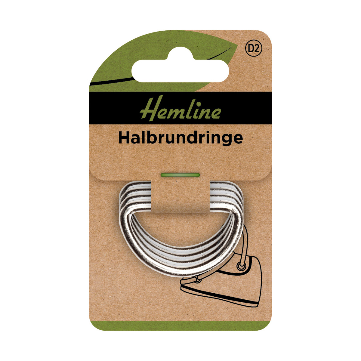 D-Ringe 32 mm silber 3 St