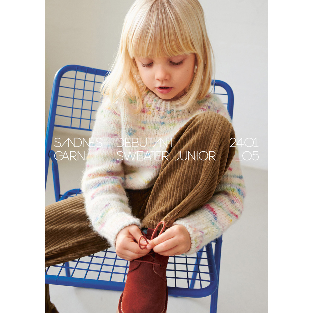 Anleitungsheft 2401 Mykt til barn Einzelanleitung 2401 Nr. 5 - Debutant sweater - Deutsch