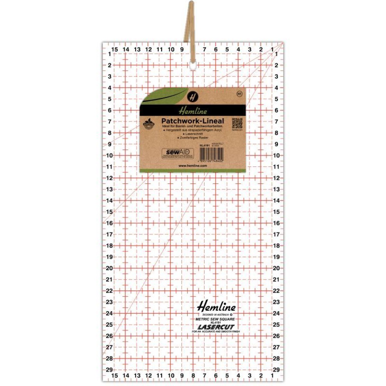 Patchwork-Lineal 30x16 cm 1 St