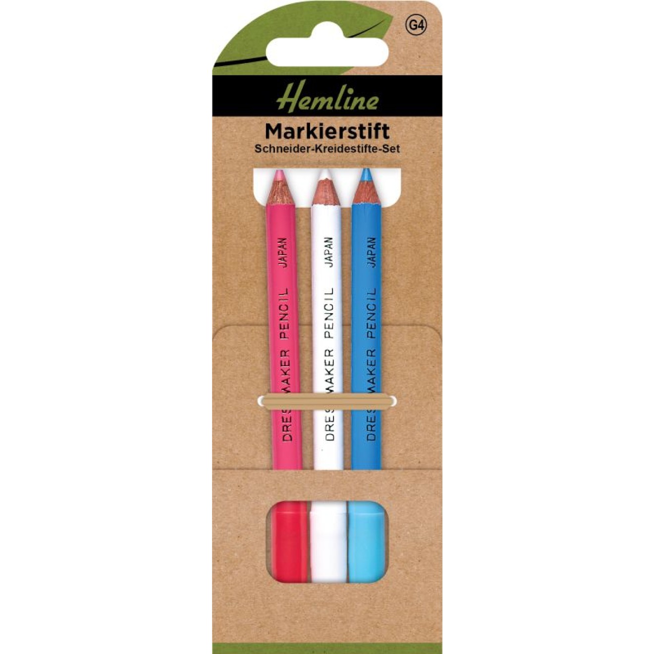 Markierstift pink, weiß,blau 3 St