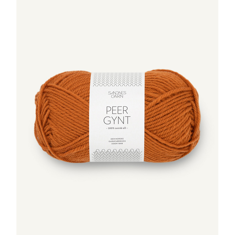 Wolle Sandnes Garn cognac Peer Gynt 91m 50g