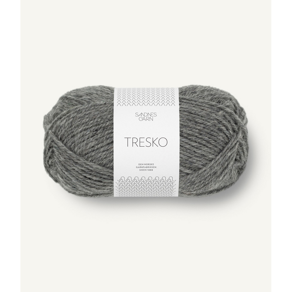 Wolle Sandnes Garn grey mottled Tresko 105m 50g