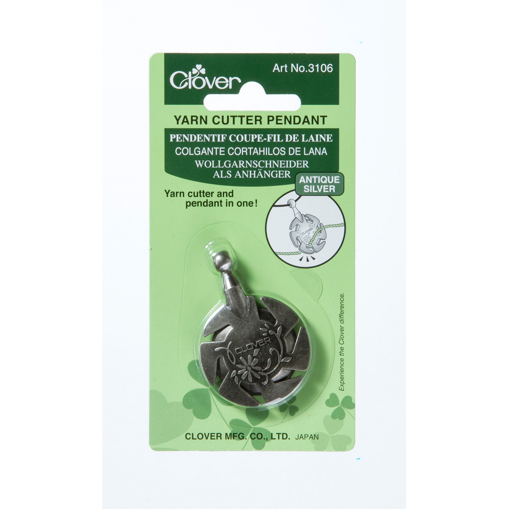 Wollgarnschneider als Anhänger Antiksilber