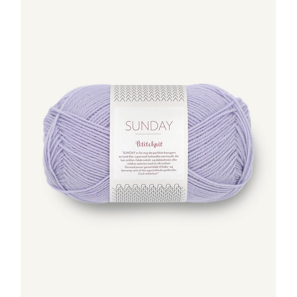 Wolle Sandnes Garn purple Sunday by PetiteKnit  235m 50g
