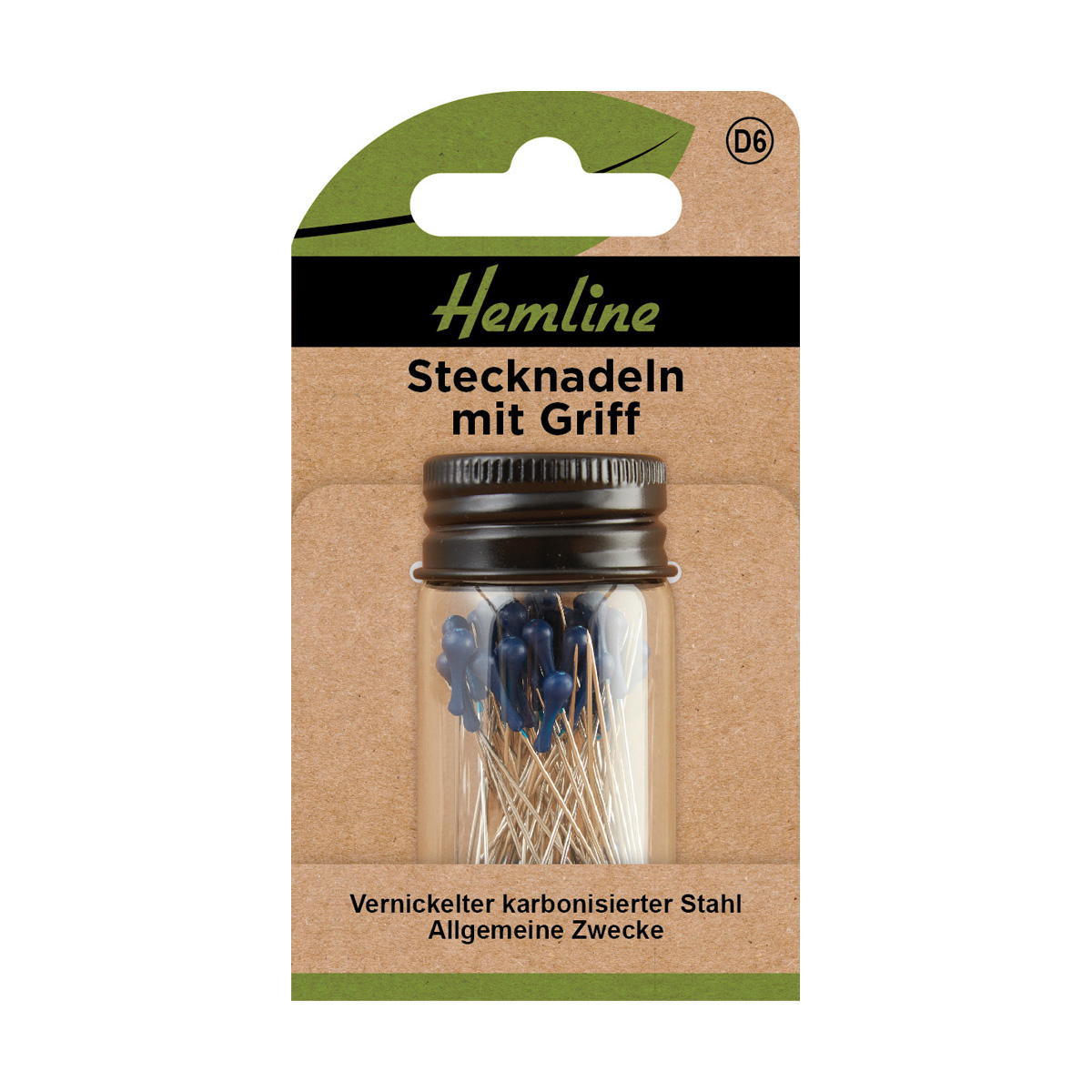 Stecknadeln mit Griff 0,6x42 mm 60 St