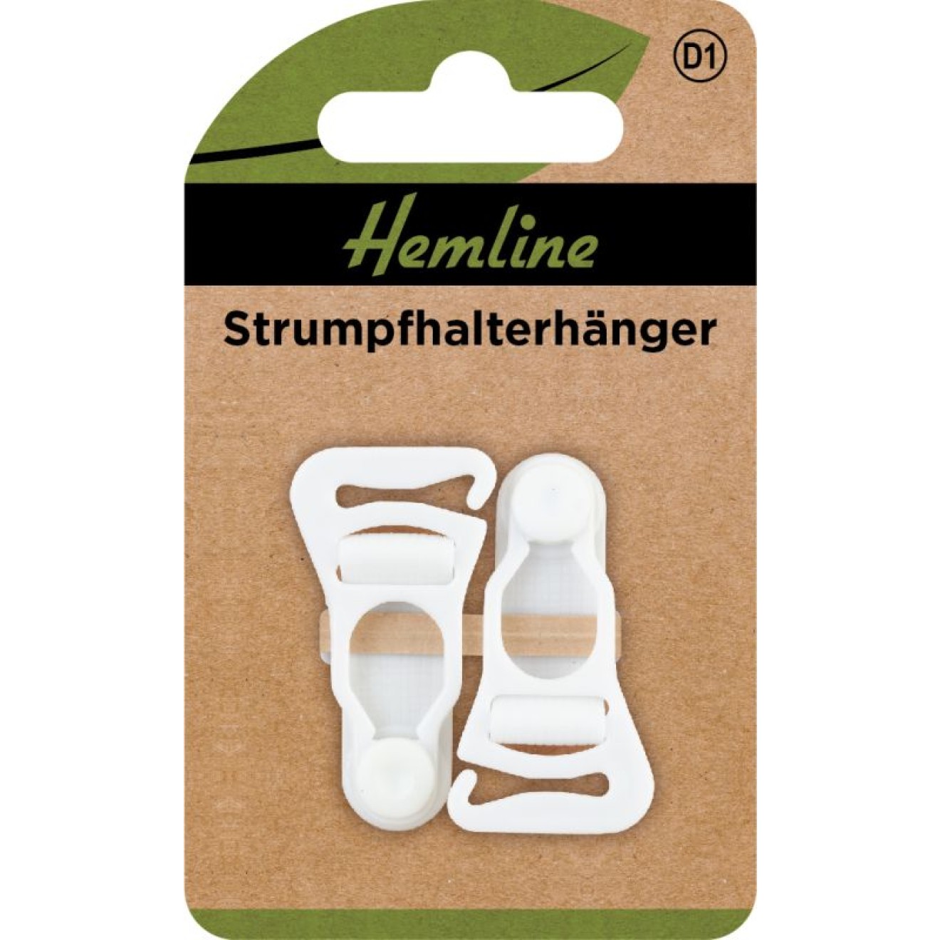 Strumpfhalterhänger weiß 2 St