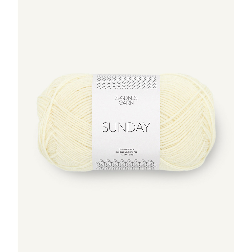 Wolle Sandnes Garn lemon icing Sunday 235m 50g