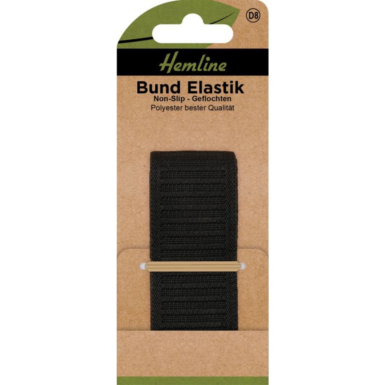 Bund Elastik Non-Slip 31 mm x 1 m schwarz