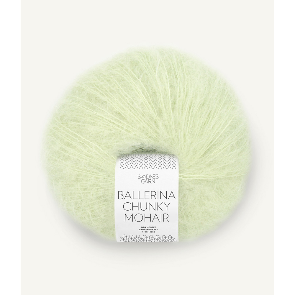 Wolle Sandnes Garn tender green Ballerina Chunky Mohair 135m 50g