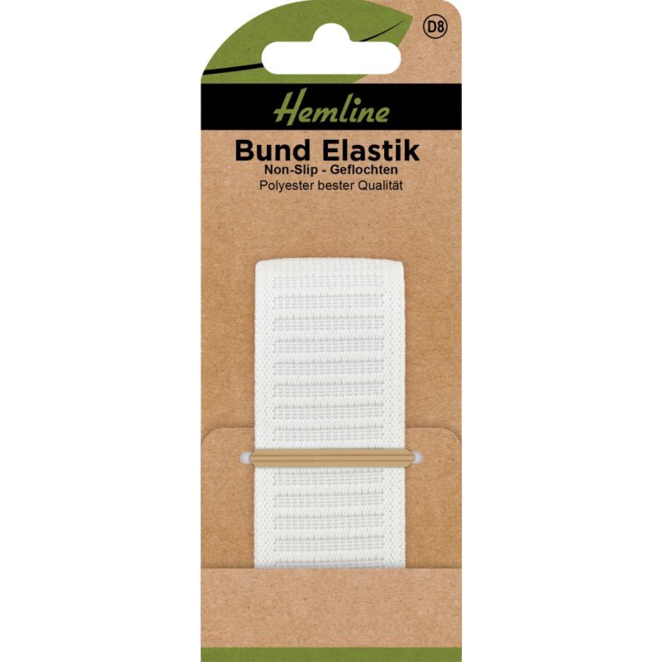 Bund Elastik Non-Slip 31 mm x 1 m weiß