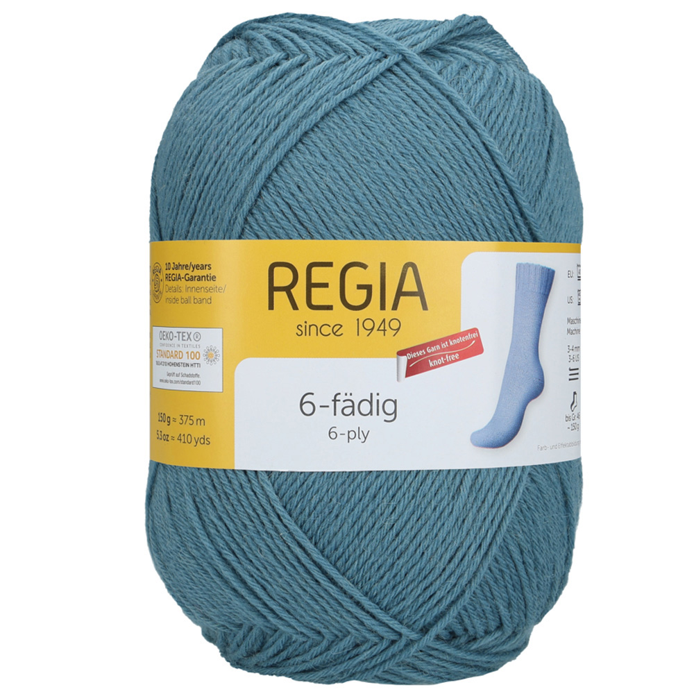 Wolle Regia rauchblau 6fädig  375m 150g