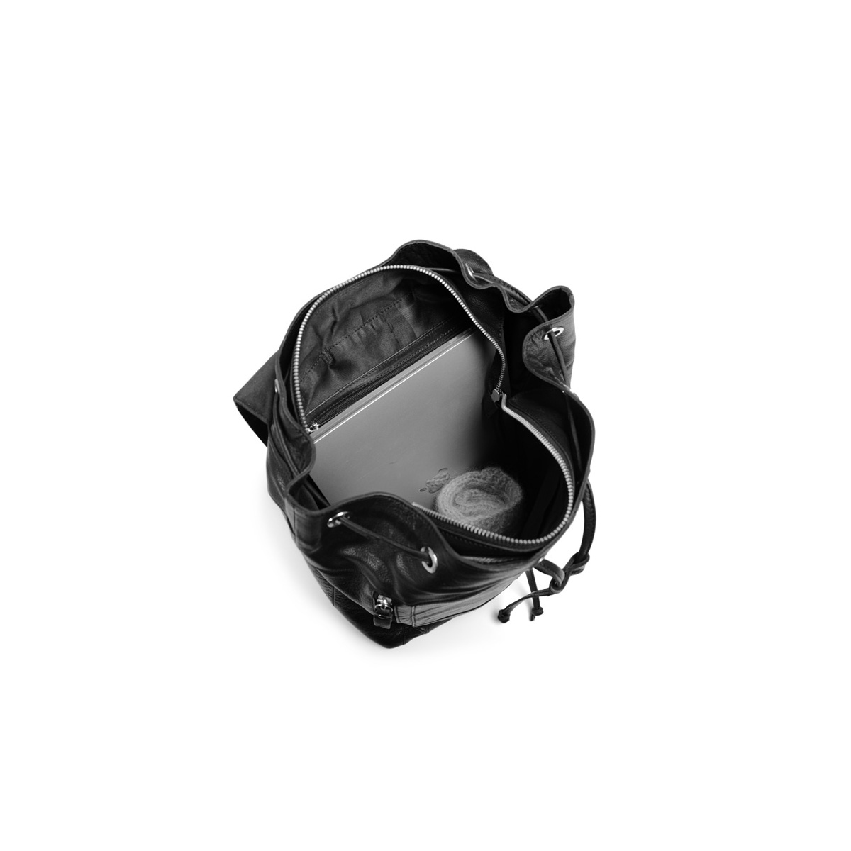 Lederrucksack Gimo Black