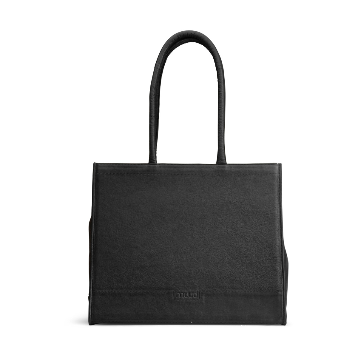 Leder shopper Bina Black