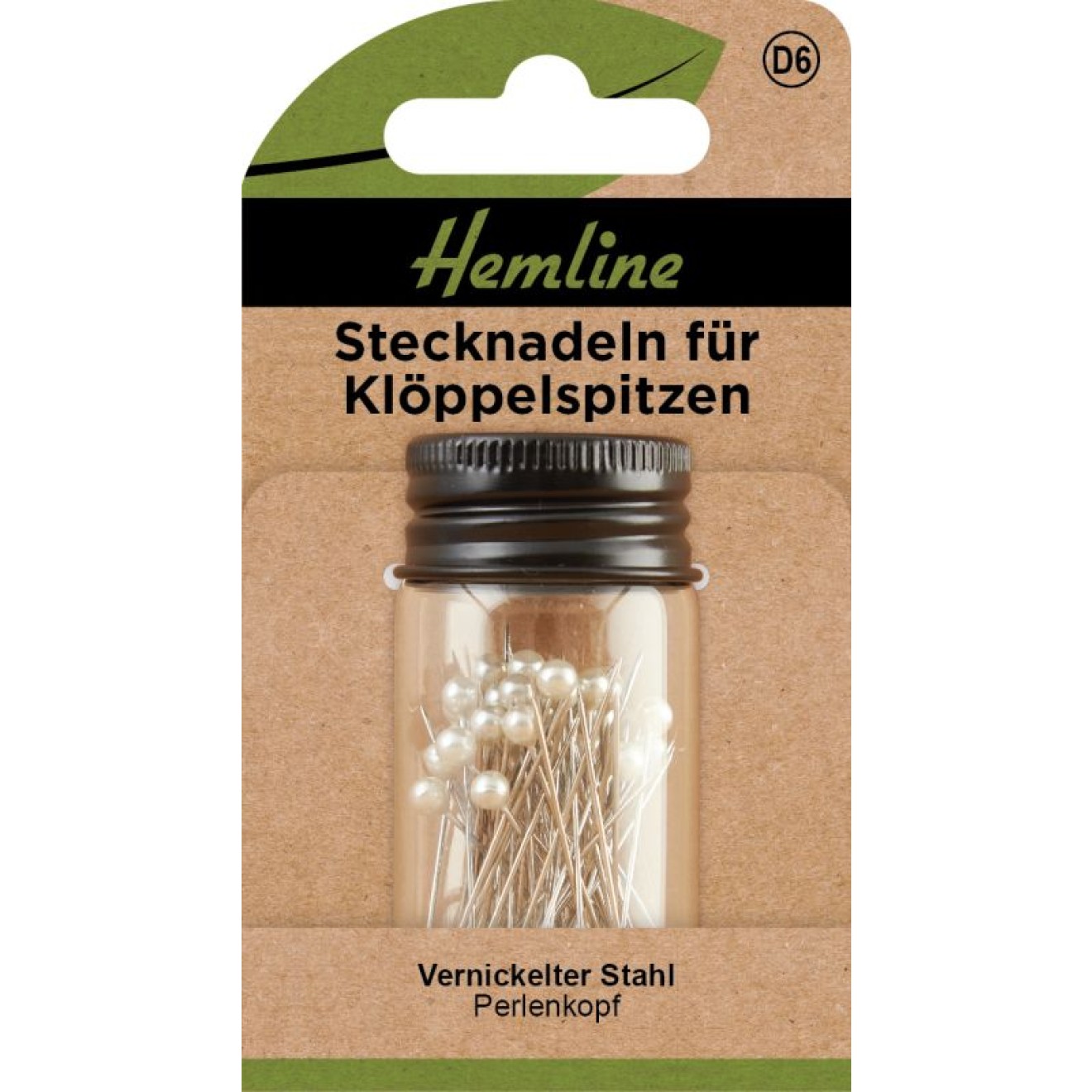 Stecknadeln für Klöppelspitzen 0,65x34 mm 75 St