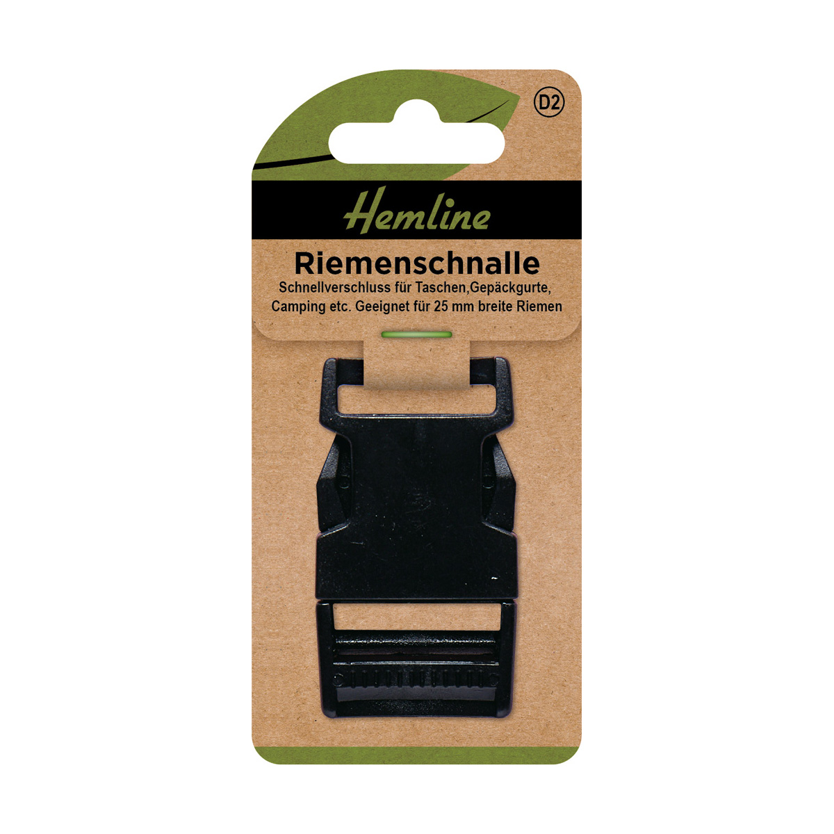 Riemenschnalle schwarz 1 St