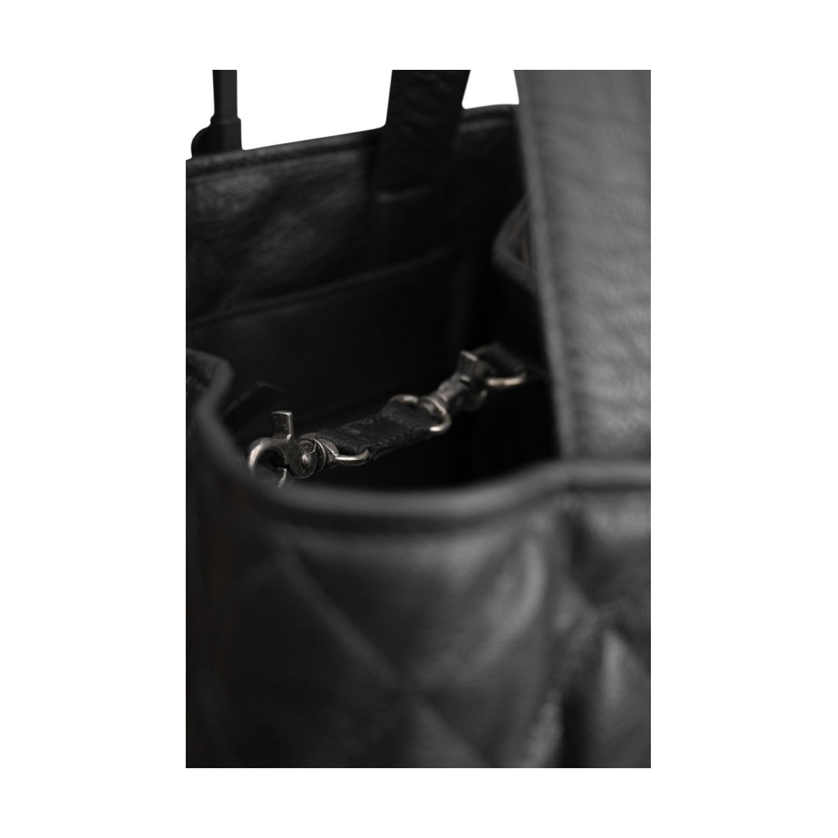 Leder shopper groß Betsy XL Black