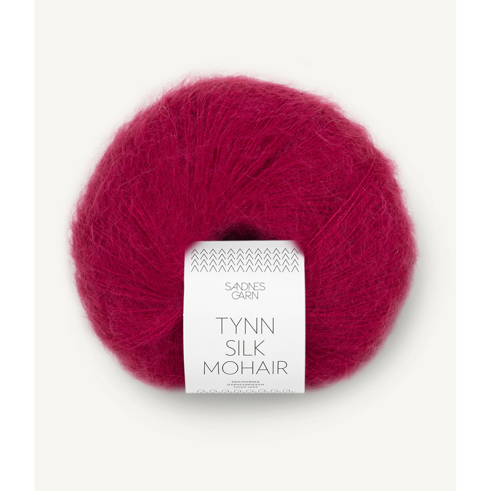 Wolle Sandnes Garn rumba red Tynn Silk Mohair  212m 25g