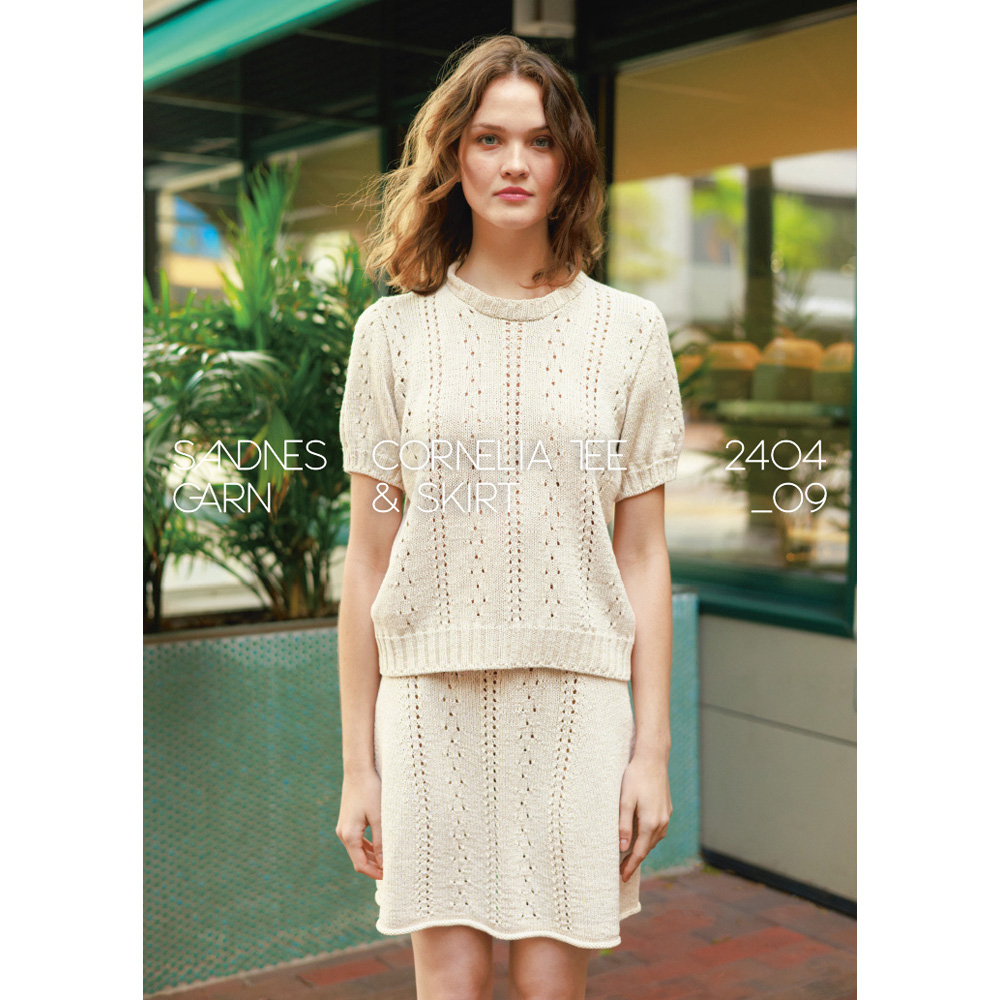 Anleitungsheft 2404 Sommerstrikk Einzelanleitung 2404 Nr. 9 - Cornelia tee & skirt - Deutsch