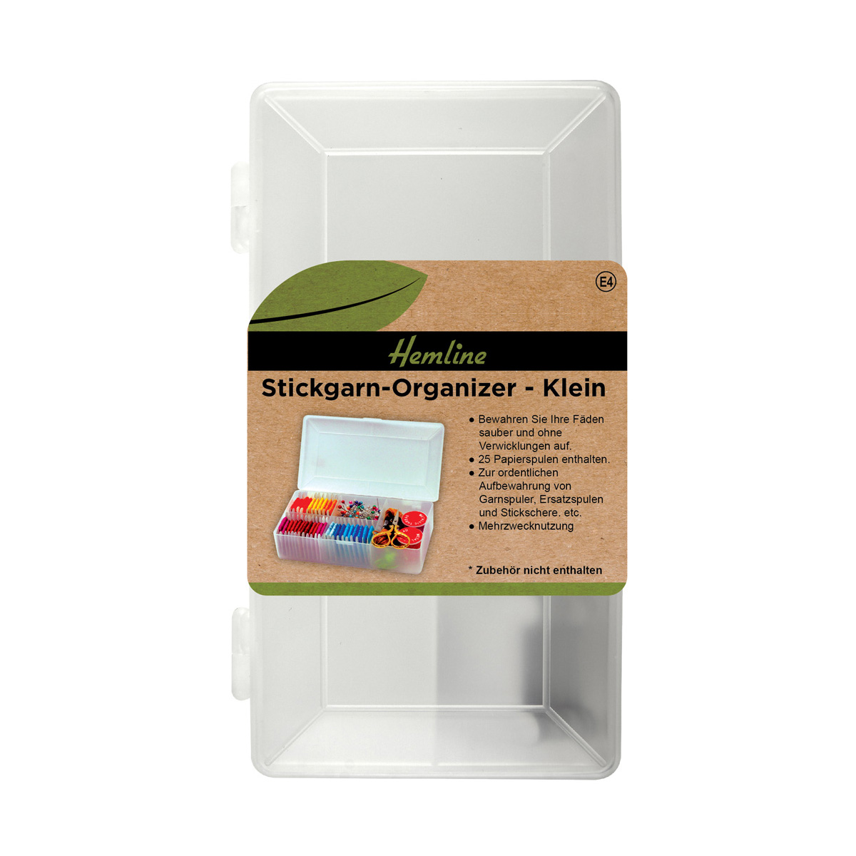 Spulenbox Stickgarn-Organizer 17.5x9x4 cm
