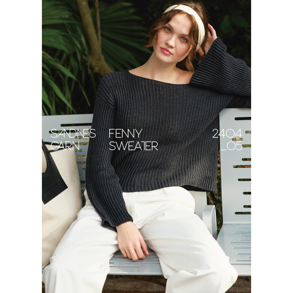 Anleitungsheft 2404 Sommerstrikk Einzelanleitung 2404 Nr. 5 - Fenny sweater - Deutsch
