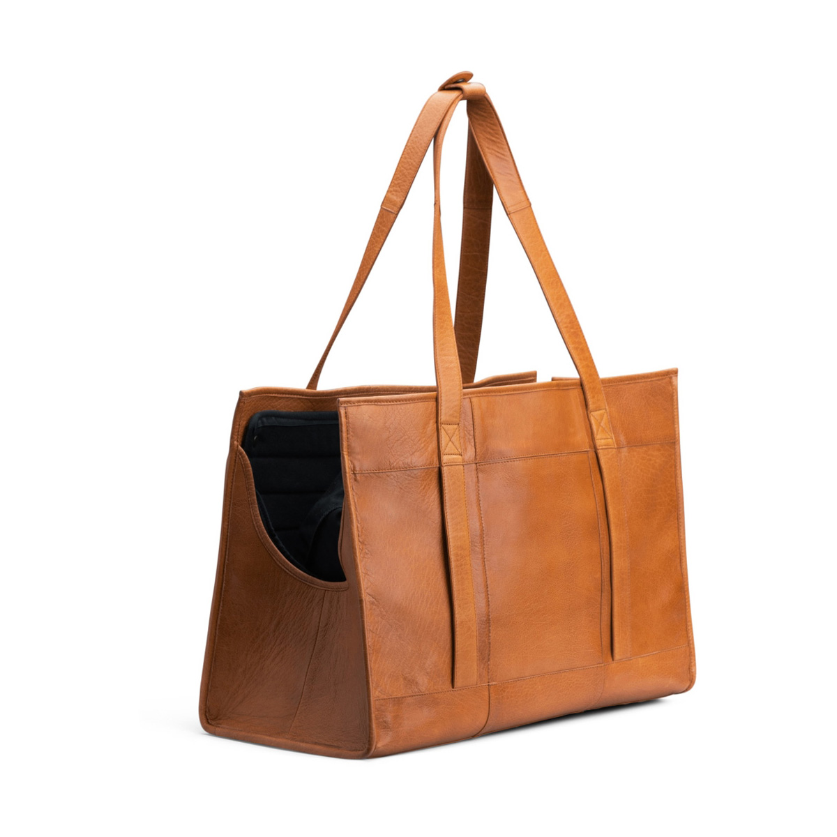 Transporttasche Hunde Leder Clara XL Whisky