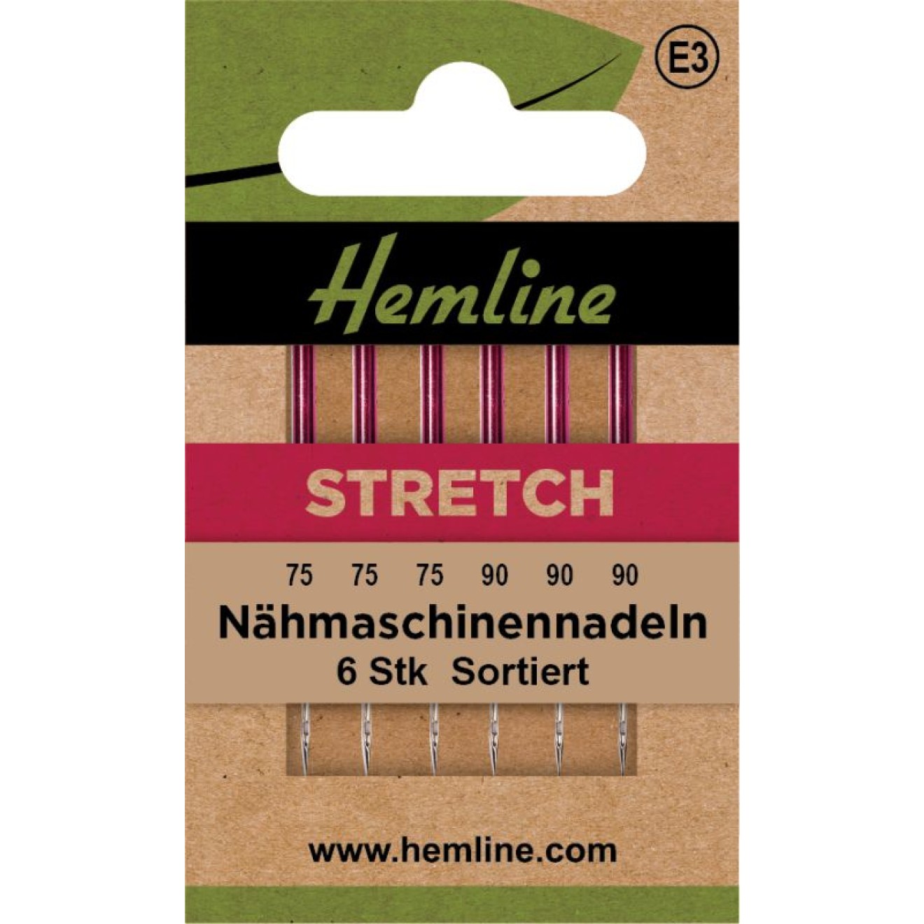 Nähmaschinennadeln Stretch Sortiert 6 Stück