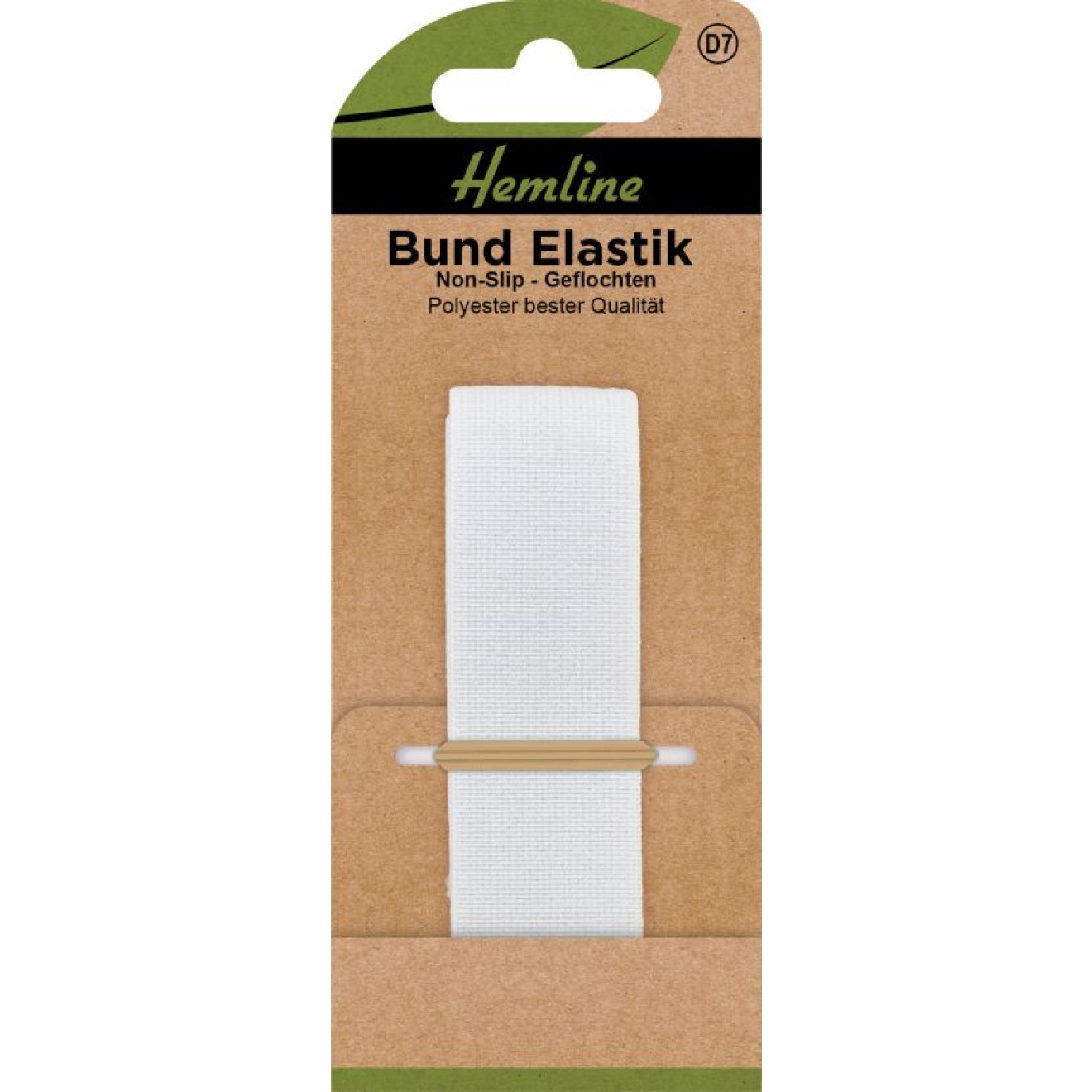 Bund Elastik Non-Slip 25 mm x 1 m weiß